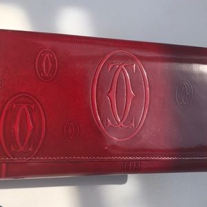 Authentic Cartier Monogram Patent Leather Wallet❤️